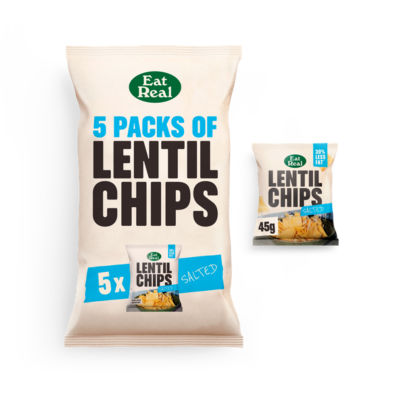 Salted Lentil Multipack Chips 5 X18g thumbnail 3