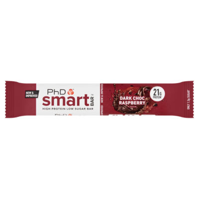 Smart Dark Choc Raspberry Flavour Bar 64g thumbnail 2