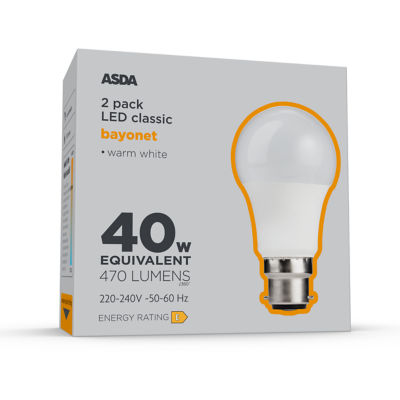 LED A Shape 470L WH COA B22 25H 27K NON 2P thumbnail 2