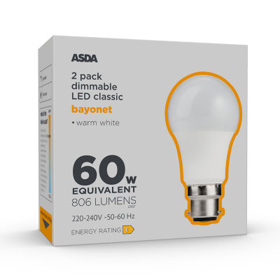 LED Classic 60W Large Bayonet Dimmable Lightbulb thumbnail 2