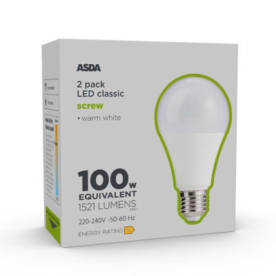 LED Classic 100W Large Screw Lightbulb