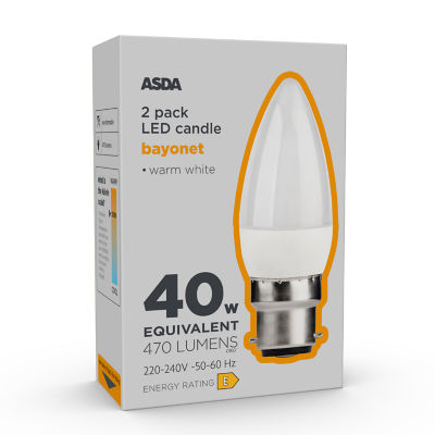 Led Candle 470L Wh Coa B22 15H 27K Non 2P thumbnail 2
