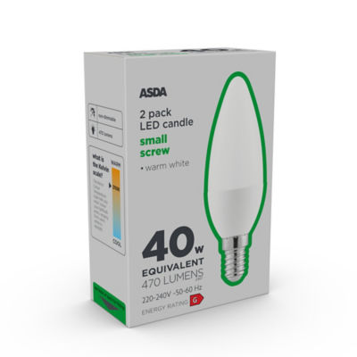 LED Candle 40w Small Screw Lightbulb thumbnail 2