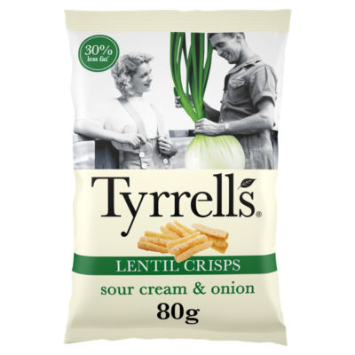 Lentil Sharing Crisps Sour Cream & Onion 80g thumbnail 2