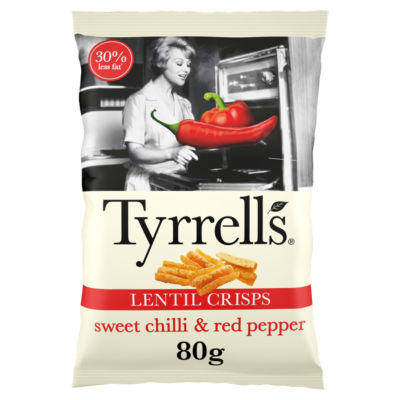 Lentil Sharing Crisps Sweet Chilli & Red Pepper 80g thumbnail 2