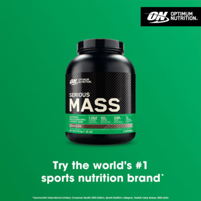 Serious Mass Protein Powder, Chocolate Flavour, 8 servings, 2.73kg thumbnail 4