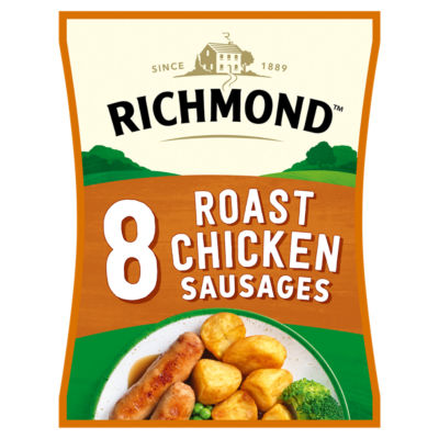 8 Roast Chicken Sausages 410g thumbnail 2