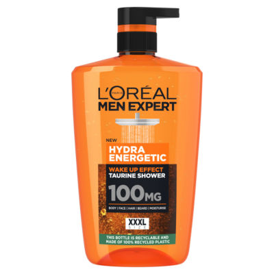 L'Oréal Men Expert Hydra Energetic 3-in-1 Shower Gel Large XXL, for Body, Face, Hair, 1L thumbnail 2
