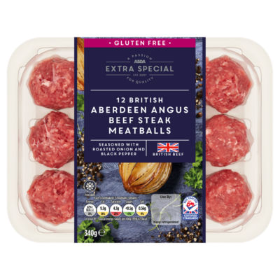 Extra Special 12 British Aberdeen Angus Beef Steak Meatballs 340g
