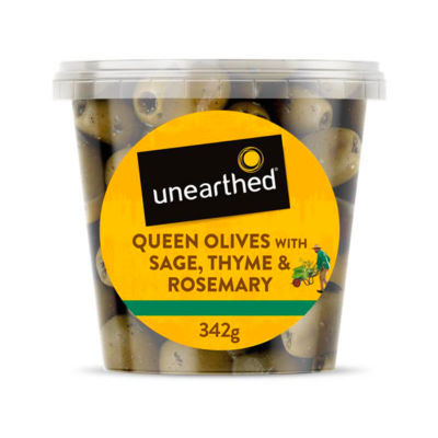 Unearthed Sage, Thyme & Rosemary Queen Green Olives 342g
