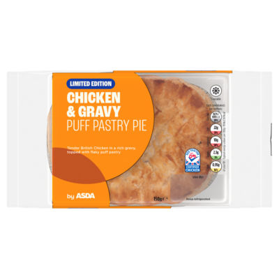 ASDA Limited Edition Chicken & Gravy Puff Pastry Pie 150g