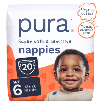 super soft and sensitive nappies. Size 6, 20 nappies thumbnail 2