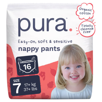easy-on soft and sensitive nappy pants. Size 7, 16 nappy pants thumbnail 2
