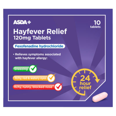10 Hayfever Relief 120mg Tablets thumbnail 2