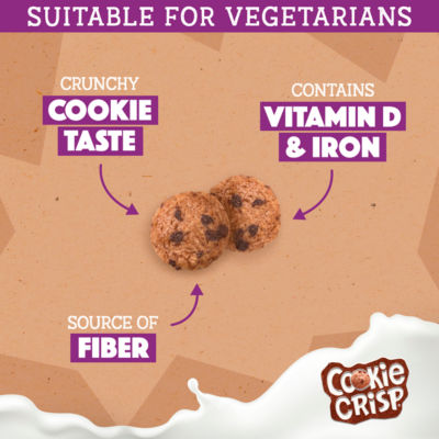 Cookie Crisp Chocolate Breakfast Cereal 500g thumbnail 3