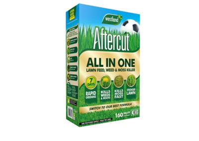 Aftercut All in One Lawn Feed, Weed and Moss Killer 160m2