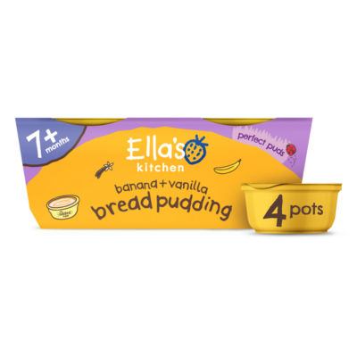 Ella's Kitchen Organic Banana Bread Pudding Baby Dessert Pot 7m+