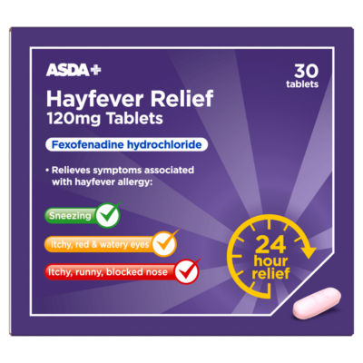 30 Hayfever Relief 120mg Tablets thumbnail 2