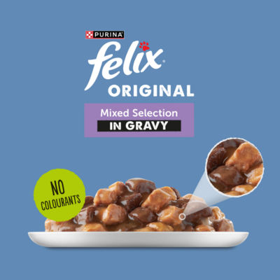 Original Mixed Selection in Gravy Wet Cat Food 12x85g thumbnail 3
