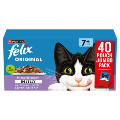 Original Senior 7+ Mixed Selection in Jelly Wet Cat Food 40x85g thumbnail 2