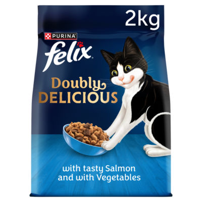 Doubly Delicious Salmon & Veg Dry Cat Food 2kg thumbnail 2
