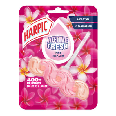 Active Fresh Pink Blossom Toilet Rim Block Single thumbnail 2