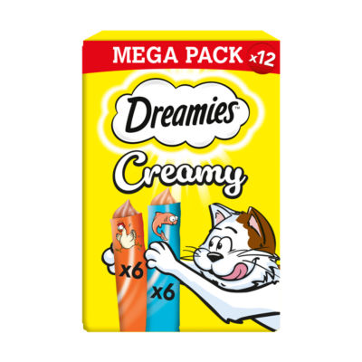 Creamy Snack Cat & Kitten Treat with Chicken & Salmon 12 x 10g thumbnail 2