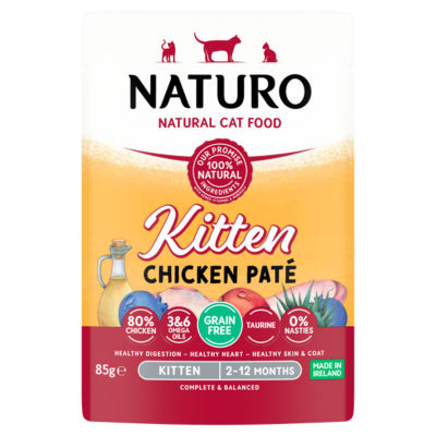 Natural Cat Food Kitten Chicken Paté 2-12 Months 85g thumbnail 2