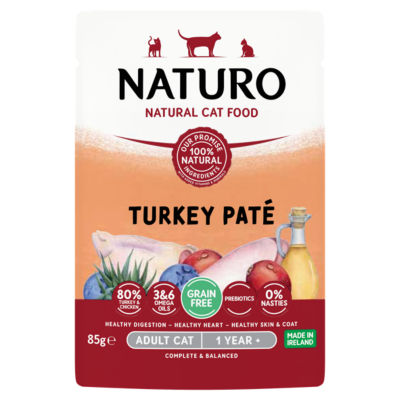 Turkey Paté Natural Cat Food Adult Cat 1 Year + 85g thumbnail 2