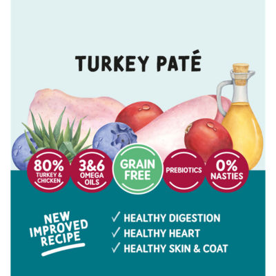 Turkey Paté Natural Cat Food Adult Cat 1 Year + 85g thumbnail 3