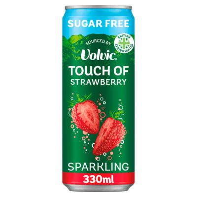 Touch of Strawberry Sparkling Sugar Free Flavoured Water 330ml thumbnail 2