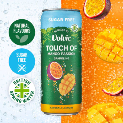 Touch of Mango Passion Sparkling Sugar Free Flavoured Water Multipack 330ml thumbnail 3