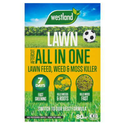 Lawn Aftercut All in One Lawn Feed, Weed & Moss Killer 2.56kg thumbnail 2