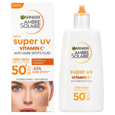Ambre Solaire Super UV SPF50+ Vitamin Cg Sun Protection Face Fluid 40ml thumbnail 2
