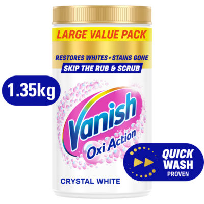 Gold Crystal White Oxi Action Stain Remover Powder 1.35kg
