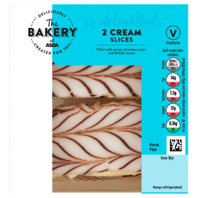 The BAKERY at ASDA 2 Cream Slices