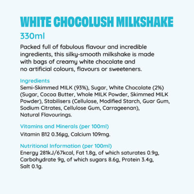 White Choc Milkshake 330ml thumbnail 4