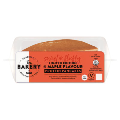 The BAKERY at ASDA Limited Edition 4 Maple Flavour Protein Pancakes