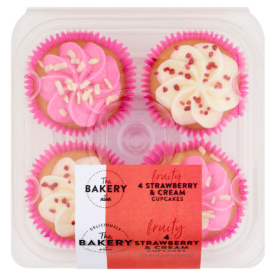 4 Strawberry & Cream Cupcakes thumbnail 2
