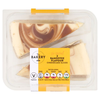 The Bakery at Banoffee Flavour Cheesecake Slices 2 x 95g (190g)