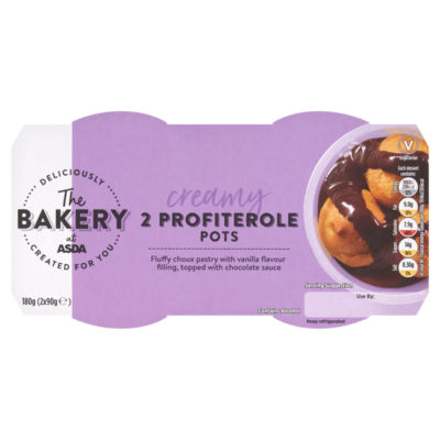 The Bakery Creamy Profiterole Pots 2 x 90g (180g) thumbnail 2
