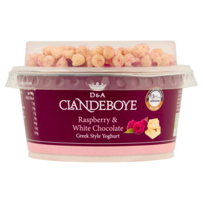 Raspberry & White Chocolate Greek Style Yoghurt 150g thumbnail 2