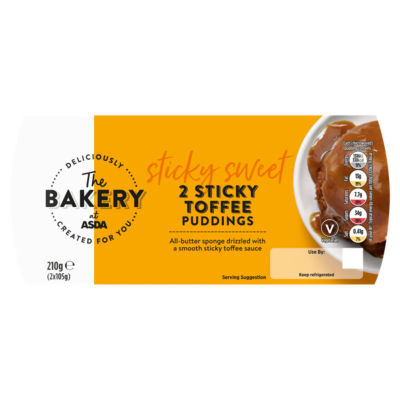 The Bakery Sticky Toffee Puddings 2 x 105g (210g) thumbnail 2