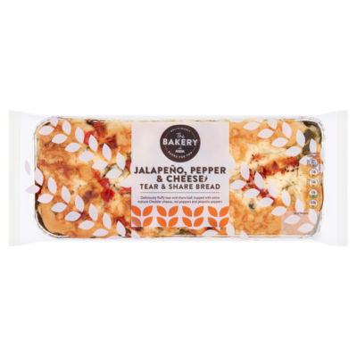 The Bakery Jalapeño, Pepper & Cheese Tear & Share Bread 230g