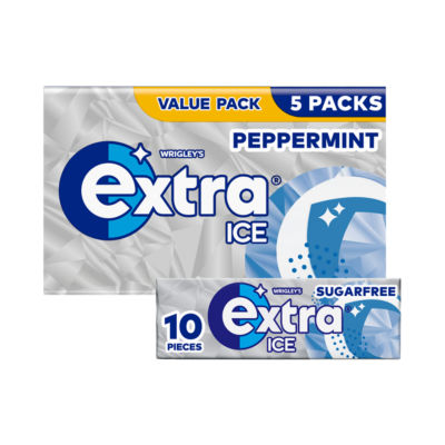 Extra Ice Peppermint Sugarfree Chewing Gum Multipack