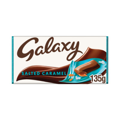 Galaxy Salted Caramel & Milk Chocolate Block Bar Vegetarian