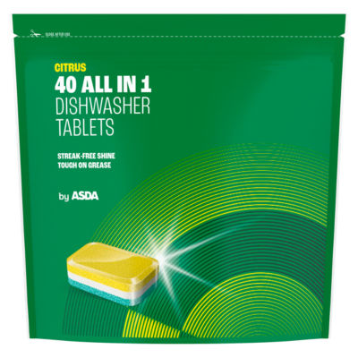 All in 1 Citrus Dishwasher Tablets 40 x 14g (560g) thumbnail 2