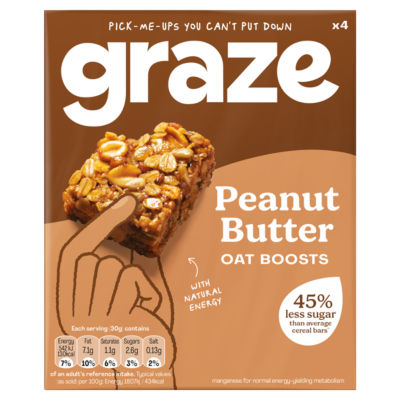 Graze Protein Peanut Butter Vegan Snack Bars