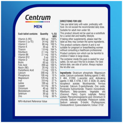 Men Multivitamins & Vitamin Tablets, 30s thumbnail 4