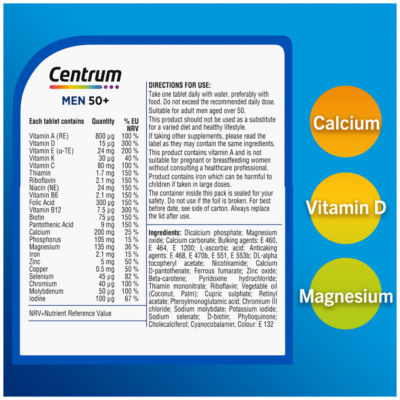 Men 50+ Multivitamins & Vitamin Tablets, 30s thumbnail 4
